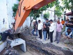 Cegah Banjir, Pemkot Bandar Lampung Pasang Box Culvert Sepanjang Jalan Bahari